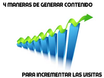 4 maneras de generar contenido para tener mas visitas