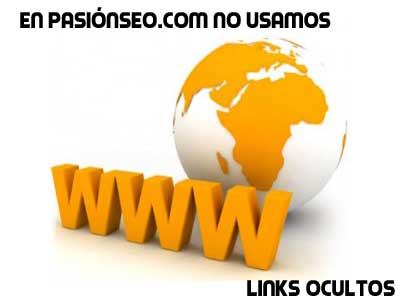 No utilizar Links ocultos