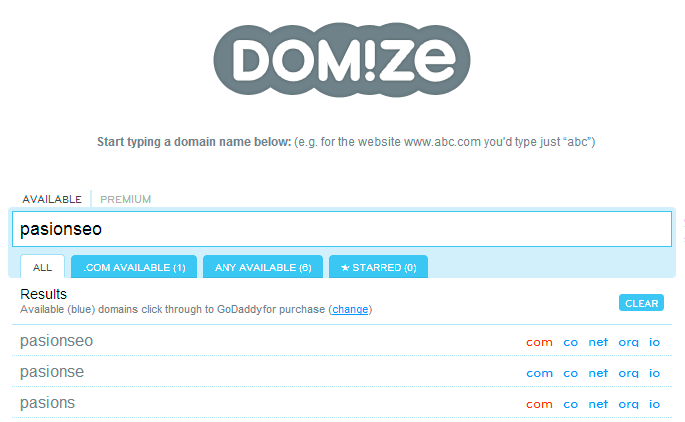 encontrar dominios