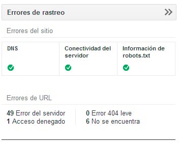 errores de rastreo webmaster tools